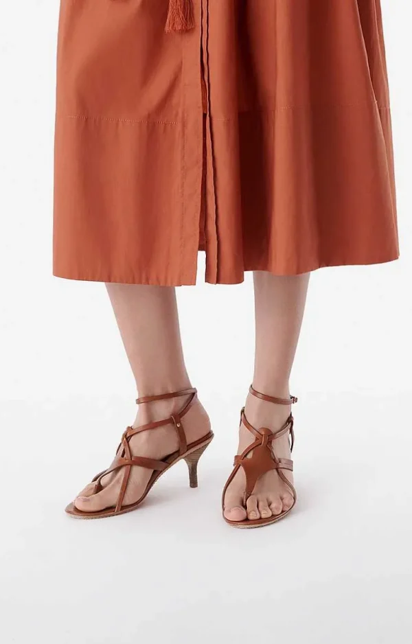 Vanessa Bruno Sandals In Vegetable Tanned Leather- 36 | 37