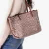 Vanessa Bruno Woven Leather Basket- Shoulder Bags