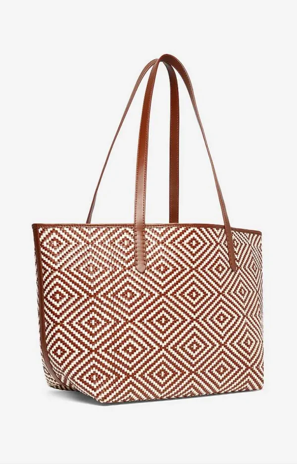 Vanessa Bruno Woven Leather Basket- Shoulder Bags